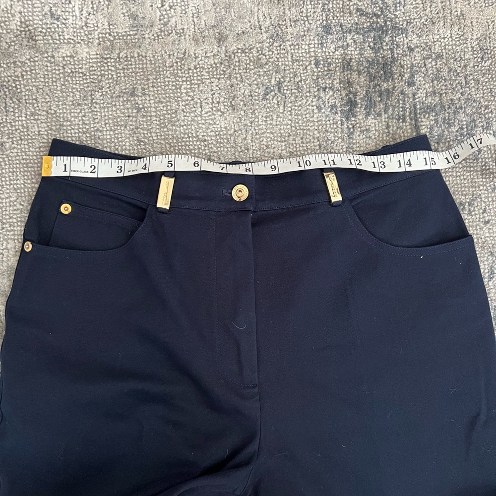 ST.JOHN Sport pant by Marie Gray in navy 10. - Picture 11 of 11